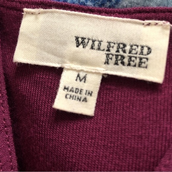 Aritzia Wilfred Free Size Medium Tank Top Purple Adjustable Straps Layered Shirt - Picture 3 of 5